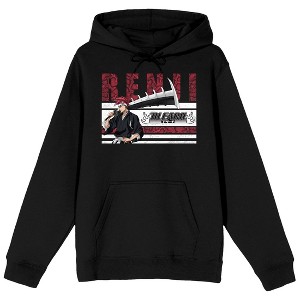 Bleach Classic Renji Abarai Men’s Black Graphic Hoodie - 1 of 3