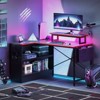 Bestier 42 Inch L-Shaped Desk with Open Storage Cabinet - 2 of 4