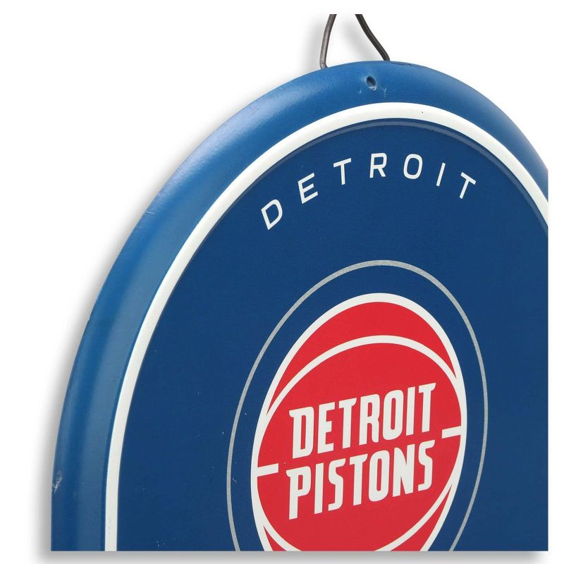 NBA Detroit Pistons Embossed Metal Pill Wall Sign, 4 of 5