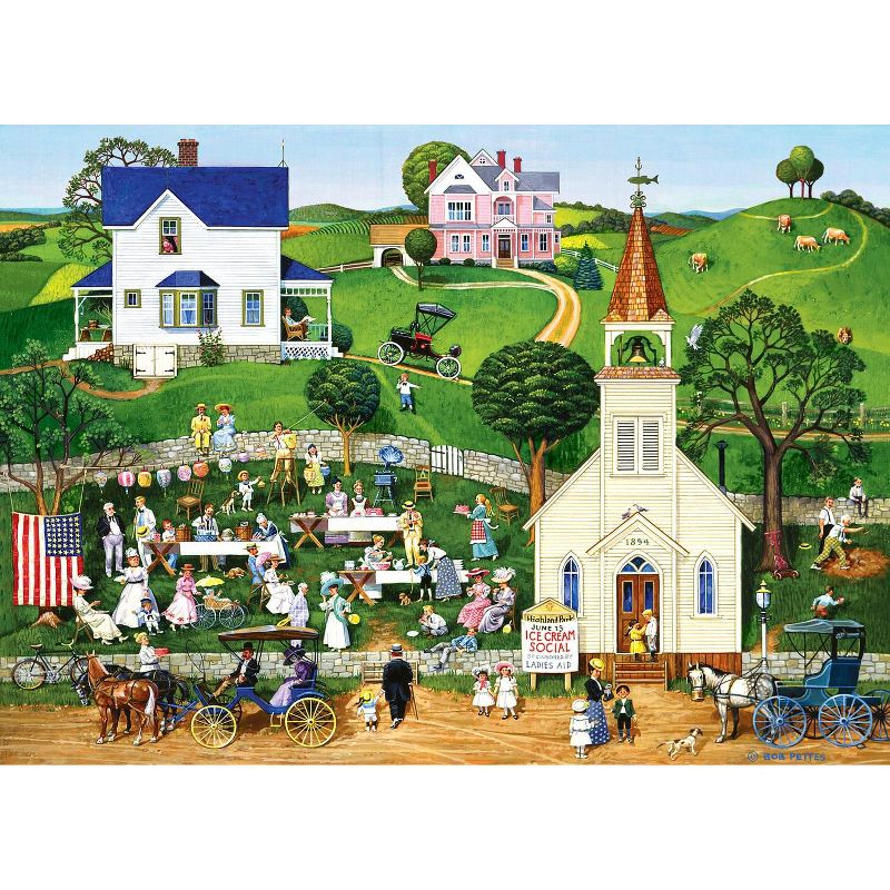 MasterPieces Inc Hometown Gallery Strawberry Sunday 1000 Piece Jigsaw Puzzle, 3 of 4