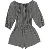 bar III Womens Striped Romper Jumpsuit - 2 of 2