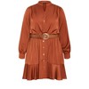Women's Plus Size Oki Dress - copper | CITY CHIC - 4 of 4