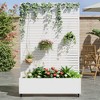 Lirago Iron Arch Mobile Planters Planting Box Trellis for Climbing Plants - 72x47 - 2 of 4