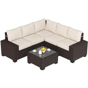 Patio Furniture Sets, Large, Beige - 1 of 4