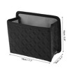 Unique Bargains Car Trash Can With Hook Hanging Car Door Faux Leather Trash Bin 1 Pc - 3 of 4