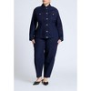 ELOQUII Women's Plus Size Hourglass Denim Jacket - 4 of 4