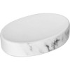 Evideco French Home Goods Oval Marble Effect Soap Dish Cup Dispenser - 4 of 4