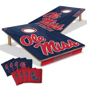 NCAA Mississippi Rebels 2'x3' All Wood Toss Game Set - 1 of 4