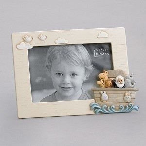 Roman 5.75" Beige and Gray Noah's Ark Picture Frame for 4" x 6" Photos - 1 of 1