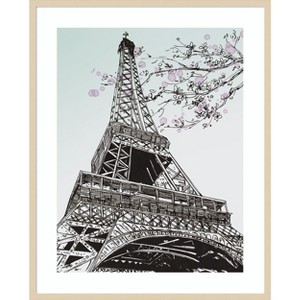 Amanti Art Spring in Paris I by Melissa Wang Wood Framed Wall Art Print - 1 of 4