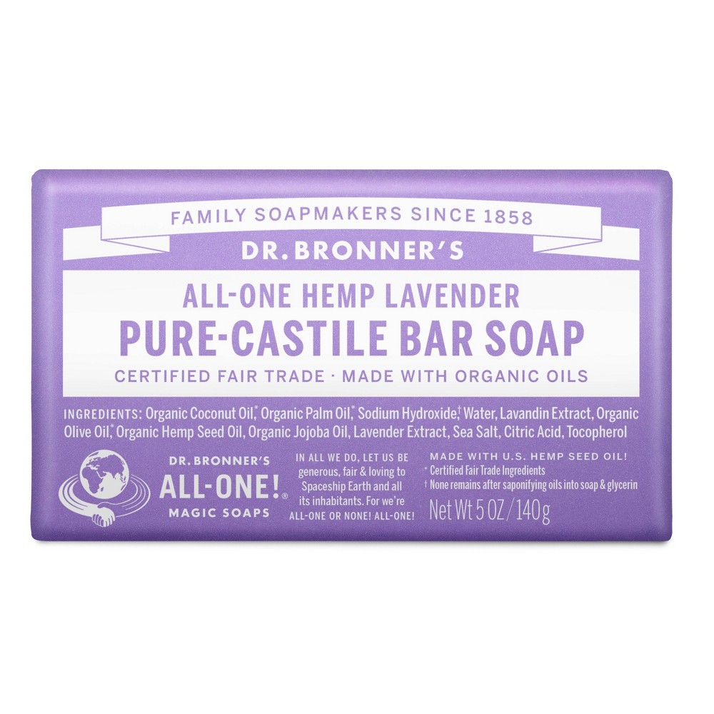 Photos - Shower Gel Dr. Bronner's Bar Soap - Lavender - 5oz
