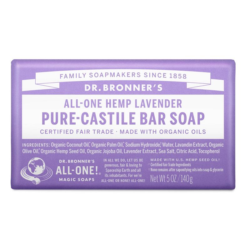 Dr. Bronner's Bar Soap - Lavender - 5oz, 1 of 10
