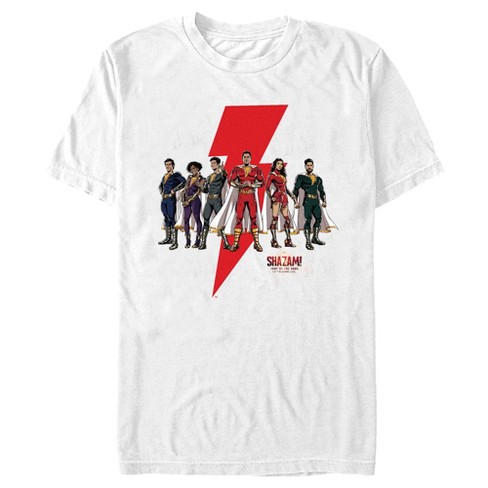 Men's Shazam! Fury Of The Gods Heroes Group Portrait T-shirt - White - 3x  Large : Target