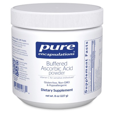 Pure Encapsulations Buffered Ascorbic Acid Powder - Vitamin C Supplement for Sensitive Individuals - 8 Ounces