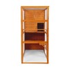 Bencmate Pet Crates and Houses Cat Enclosure Window Weatherproof Roof 2 Resting Rooms 2 Platforms for Outdoor Patio Deck, Orange, 76.18"*33.46"*70.08" - 4 of 4