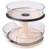The Lakeside Collection Lazy Susan Turntable 2-Tier Clear Round Plastic Spinning Cabinet Organizer - 3 of 4