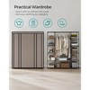 SONGMICS 59" Closet Wardrobe Portable Closet Organizer Storage Clothing Rack Shelf with Non-Woven Fabric Cover - 2 of 4