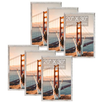 Golden State Art Poster MDF Picture Frame 0.59 Inch Thickness - Pack of 6- For size 18x24, 20x30, 16x20