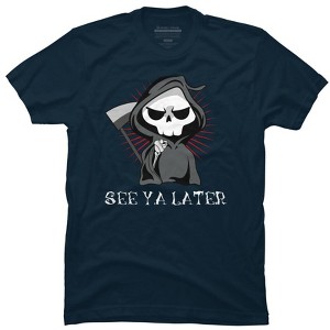 Men's Design By Humans See Ya Later Halloween T Shirt By thebeardstudio T-Shirt - 1 of 4