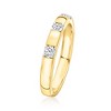 Ross-Simons 0.25 ct. t.w. Lab-Grown Diamond 3-Stone Ring in 18kt Gold Over Sterling - 3 of 4