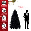 Artificial Trees Christmas with 500 Lights,Prelit Black Christmas Tree with 2156 Branch Tips,Metal Hinges, Home Decoration-Maison Boucle - 4 of 4