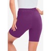 Woman Within Plus Size Stretch Cotton Bike Short - 3 of 4