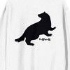 Harry Potter Hufflepuff Mascot Adult White Crew Neck Long Sleeve Sweatshirt - 4 of 4