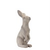 Rustic Stone Sitting Rabbit Sculptures – 24" Tall Seasonal Decor Set of 2 by Melrose - 3 of 4