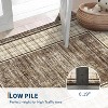 Acekool Checkered Area Rug, Washable Non-Slip Modern Low Pile Soft Rug for Living Room Bedroom Office Dining Room, Neutral Accent - 3 of 4
