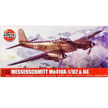 Level 2 Model Kit Messerschmitt Me410A-1/U2 & U4 Fighter-Bomber Aircraft with 2 Scheme Options 1/72 Plastic Model Kit by Airfix