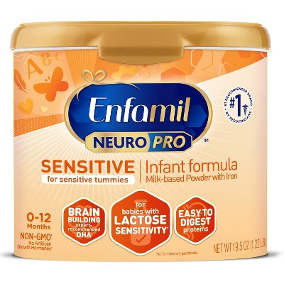 Enfamil NeuroPro Sensitive Infant Formula with Iron Powder - 19.5oz