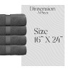 Home Weavers Elegance Essentials 550GSM 100% Cotton Zero Twist Super Absorbent Bath Towel Set - 2 of 4
