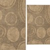 Knightsbridge Stylish And Comfortable Traditional Orbit Design 2 PC Cotton Bath Rug Set 20"x30" & 24"x40" Natural - 4 of 4