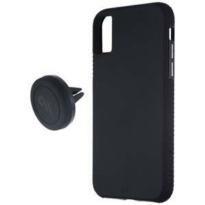 Case-Mate Tough Hard Case + Magnetic Car Mount for Apple iPhone Xs/X - Black - 1 of 4