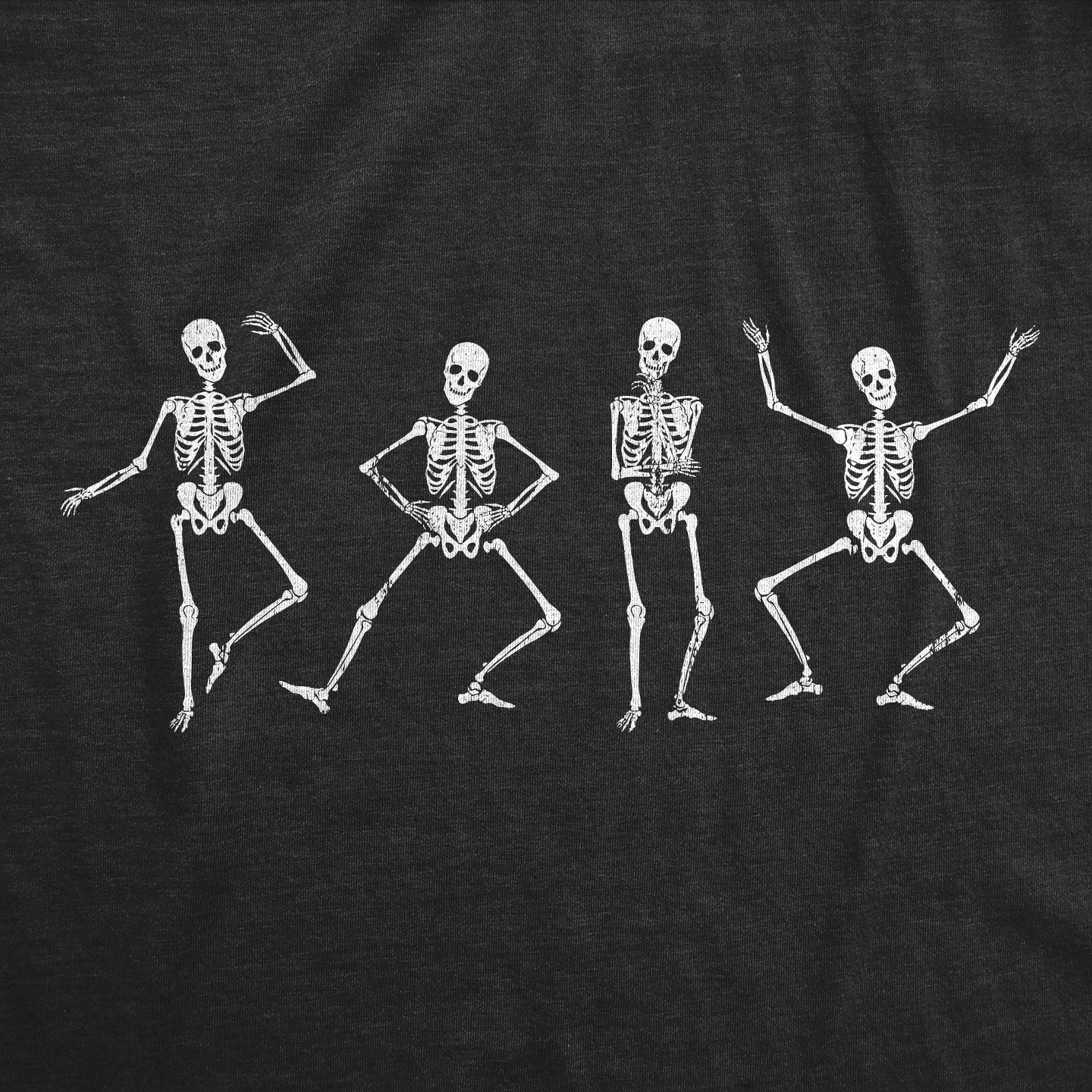 Детская футболка Crazy Dog T-Shirts, Inc. Youth Funny T Shirts Dancing Skeletons Sarcastic Graphic Novelty Tee - Crazy Dog Youth T Shirt For Halloween Season Black, цвет: Чёрный — фото 2