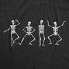 Womens Dancing Skeletons T Shirt Funny Halloween Party Scary Boogie Tee For Ladies - Crazy Dog Women's T Shirt - image 2 of 4