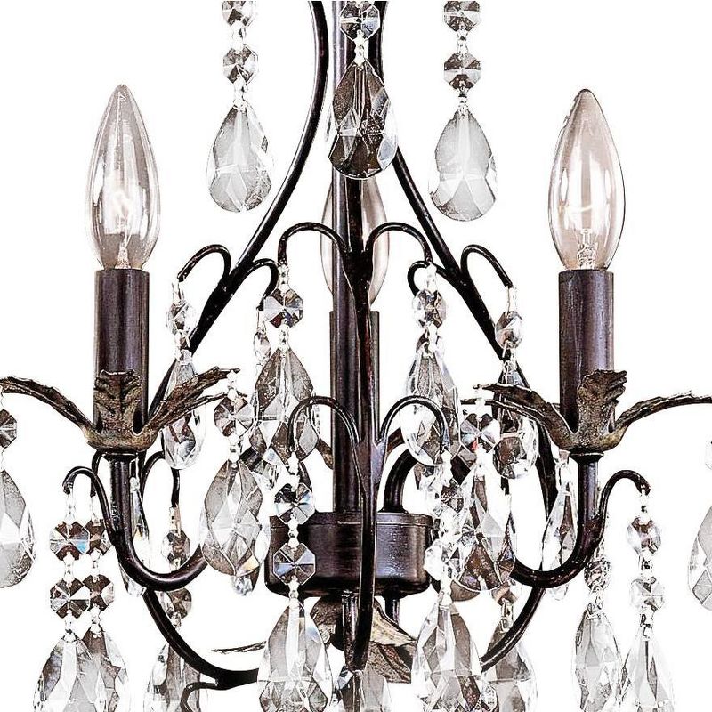 Minka Lavery Walnut Brown Pendant Chandelier 13 3/4" Wide French Crystal Glass 3-Light Fixture for Dining Room House Foyer Kitchen, 4 of 5