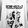 Cowboy Bebop Key Characters Juniors White Boyfriend Crop T-shirt : Target