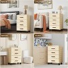 Garvee MilleLoom 4-Tier Plastic Chest of Drawers with 360¡ã Swivel Wheels Portable Storage Cabinet - 4 of 4