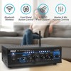 Pyle PTA4 Bluetooth 2-Channel Mini Stereo Power Amplifier 2 x 120 Watt with AUX/CD Inputs - 3 of 4