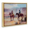Stupell Industries Desert Cowboys Horses Landscape Floating Frame Canvas Art, Gold, 31" x 25" - 2 of 4