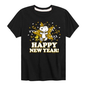 Boys' - Peanuts - Holiday Short Sleeve Graphic T-Shirt - 1 of 4