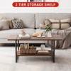 Coffee Table for Living Room Farmhouse Center Table for Livining Room with 2 Tiers 41 Inch - 4 of 4