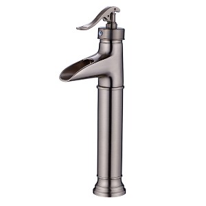 Modern Black Ceramic Bathroom Faucet with Hot and Cold Water Mixer - 1 of 4