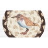 Earth Rugs Sandpiper Coaster – 5"x5" Braided Natural Fiber Drink Mat with Coastal Bird Print for Beach House Decor - 3 of 3