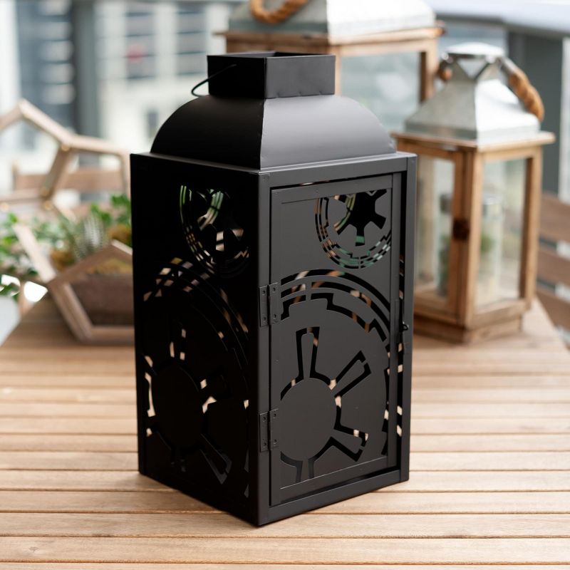 Seven20 Star Wars Black Stamped Lantern | Empire Imperial Symbol | 14 Inches Tall, 5 of 7