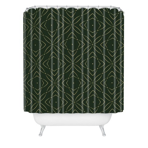 Vintage Pattern Shower Curtain Green Deny Designs Target