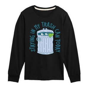 Boys' - Sesame Street - Staying In My Can -Toddler and Youth Long Sleeve T-Shirt Long Sleeve Graphic T-Shirt - 1 of 3