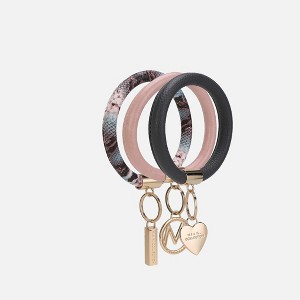 MKF Collection Jasmine 3 Piece Bangle Wristlet and Keychain Set by Mia K - 1 of 3