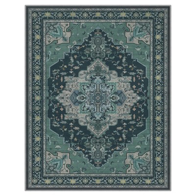 Abynow Medallion Faded Persian Indoor Area Rug